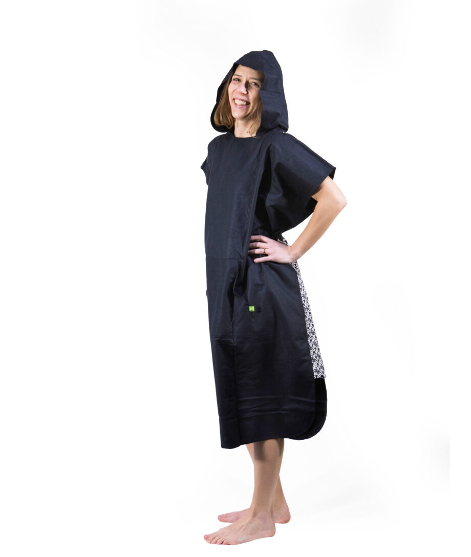 Poncho Sport Black - PimpUp - Microfiber