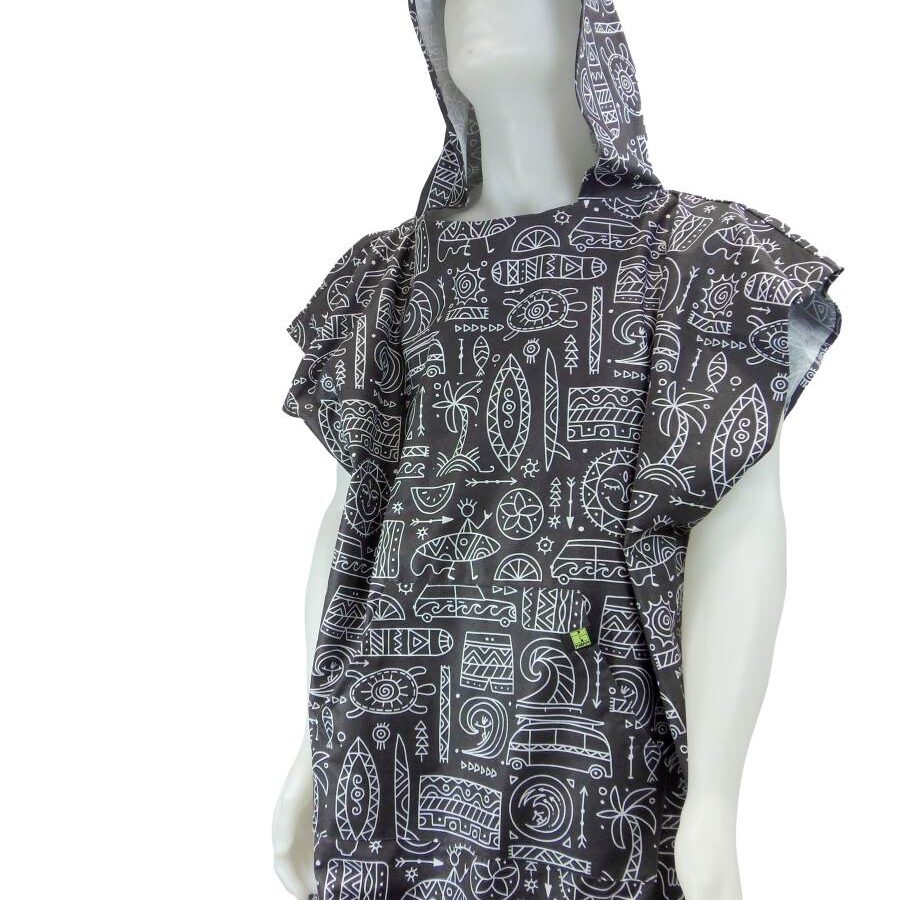 PIMPUP - PONCHO  MAORI - Poncho in microfibra DrySecc Changing towel